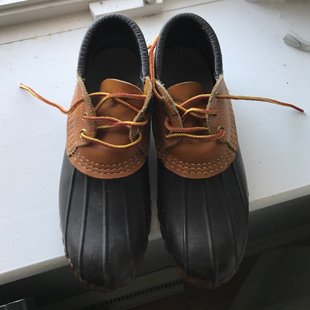 L.L. Bean Brown and Black Duck Boots
